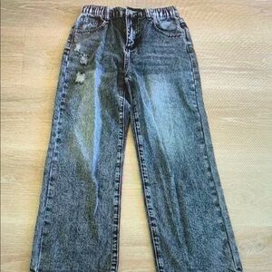 Stylish Distressed Black Jeans